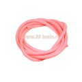 Шнур латексный (трубка) полый 5 мм цвет коралловый 1 метр/упаковка