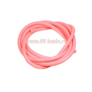 Шнур латексный (трубка) полый 5 мм цвет коралловый 1 метр/упаковка