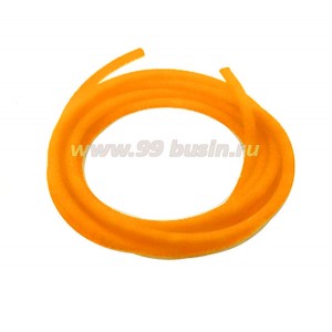 Шнур латексный полый 2 мм цвет оранжевый 1 метр/упаковка
