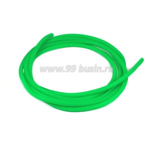 Шнур латексный полый 2 мм цвет светлый зеленый 1 метр/упаковка
