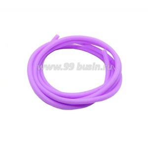 Шнур латексный полый 2 мм цвет сиреневый 1 метр/упаковка