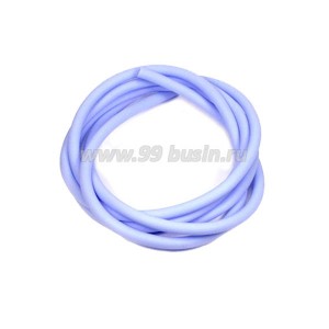 Шнур латексный (трубка) полый 2 мм васильковый 1 метр/упаковка