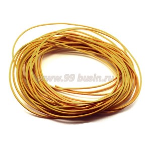 Шнурок натуральная кожа горчичный 1 мм 5 метров/упак