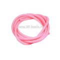 Шнур латексный (трубка) полый 5 мм светлый неоновый розовый 1 метр/упаковка