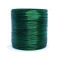 Шнур латексный эластичный ПЛОСКИЙ 0,8*0,4 мм изумрудно-зеленый катушка около 100 метров