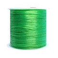 Шнур латексный эластичный ПЛОСКИЙ 0,8*0,4 мм майский зеленый катушка около 100 метров