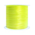 Шнур латексный эластичный ПЛОСКИЙ 0,8*0,4 мм неоновый желтый катушка около 100 метров