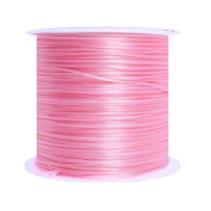 Шнур латексный эластичный ПЛОСКИЙ 0,8*0,4 мм сладкая вата катушка около 100 метров