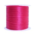 Шнур латексный эластичный ПЛОСКИЙ 0,8*0,4 мм яркая фуксия катушка около 100 метров