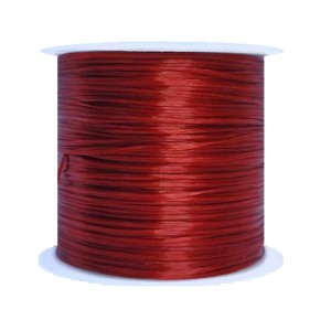 Шнур латексный эластичный ПЛОСКИЙ 0,8*0,4 мм винный катушка около 100 метров