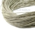 Шнур вощёный 1 мм, цвет светло-фисташковый, в пасме, 100% хлопок около 66 метров