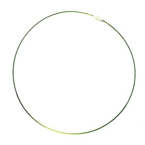 Чокер основа для колье,  длина  45 см, 1 мм, бутылочный зеленый, 1 штука