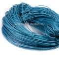 Шнур вощёный 1 мм, цвет морская волна, в пасме, 100% хлопок ок. 65 метров