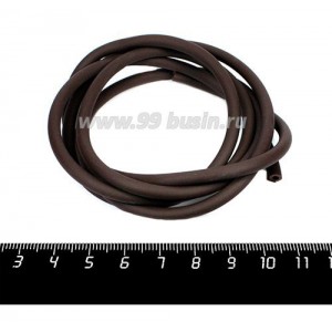 Шнур латексный (трубка) полый 5 мм коричневый 1 метр/упаковка