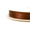 Тросик ювелирный 0,38 коричневый 6 м/упак