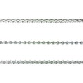 Цепочка нержавеющая сталь (stainless steel) Якорная квадратное звено, 2*2 мм, 1 метр