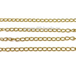 Цепочка нержавеющая сталь (stainless steel) запаянные звенья 4*3*0,6 мм, золото, 1 метр/упаковка Цепочка нержавеющая сталь (stainless steel) запаянные звенья 4*3*0,6 мм, золото, 1 метр/упаковка