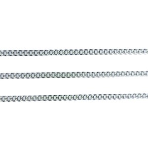 Цепочка нержавеющая сталь (stainless steel) панцирное плетение изящная 2*1,7 мм 1 метр/упаковка