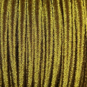 Сутаж сток Италия 4 мм цвет Античное золото металлик 1 метр