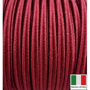 Сутаж премиум Италия 4 мм цвет Bordeaux (бордо) 1 метр