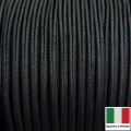 Сутаж премиум Италия 4 мм цвет Nero (чёрный) 1 метр