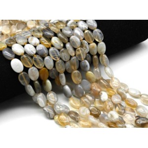 Бусины из агата бразильского овал 10*13мм, 40см, 30 бусин