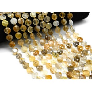 Бусины из цитрина круг гр,12мм, 37см, 28 бусин