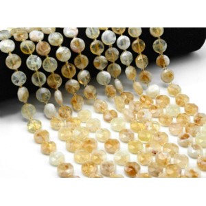 Бусины из цитрина круг гр,12мм, 37см, 26 бусин