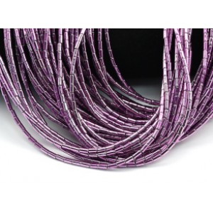 Бусины из гематита цилиндр 2*4мм цв.сливовый, 38см, 90 бусин Бусины из гематита цилиндр 2*4мм цв.сливовый, 38см, 90 бусин