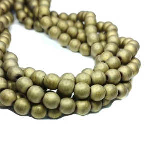 Натуральный камень ГЕМАТИТ бусины круглые 6 мм, цвет матовый бронза (неравномерная окраска), около 40 см/нить