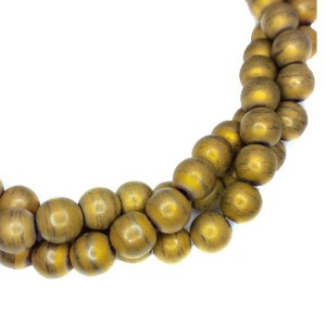 Натуральный камень ГЕМАТИТ бусины круглые 8 мм, цвет матовый оливковый металлик (неравномерная окраска), около 40 см/нить