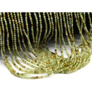 Бусины из пренита (Гроссуляра) шарик гр.2мм, 37см, 166 бусин