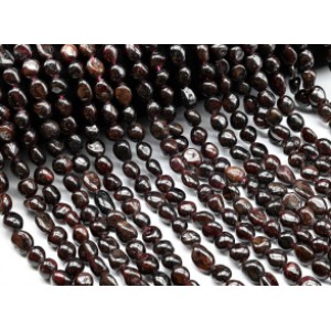 Бусины из граната галтовка 8*8мм, 38см, 41 бусины
