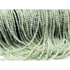 Бусины из жадеита шарик 3мм, 39,5см, 124 бусины