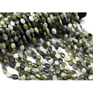 Бусины из жадеита овал гр.8*12мм, 40см, 33 бусины Бусины из жадеита овал гр.8*12мм, 40см, 33 бусины