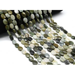 Бусины из жадеита овал гр.10*14мм, 39см, 28 бусин