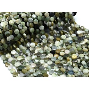 Бусины из жадеита круг гр.10мм, 40см, 39 бусин