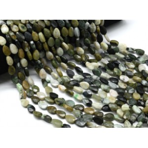 Бусины из жадеита капля гр.8*12мм, 40см, 34 бусины