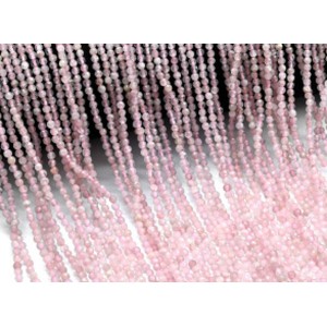 Бусины из розового кварца шарик гр.2,5мм, 39см, 140 бусин Бусины из розового кварца шарик гр.2,5мм, 39см, 140 бусин