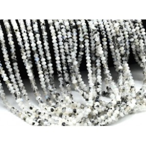 Бусины из лунного камня (Адуляр) рондель 4*3мм, 39см, 138 бусин