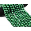 Бусины из малахита искусственного шарик 14мм, 40см,  28 бусин