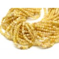 Бусины из опала желтого шарик 3мм, 40см, 149 бусин