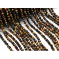Бусины из бычьего, тигрового, соколиного глаза шарик гр.6мм, 38см, 64 бусины Бусины из бычьего, тигрового, соколиного глаза шарик гр.6мм, 38см, 64 бусины