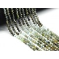 Бусины из турмалина зеленого шарик гр.4мм, 39см, 96 бусин