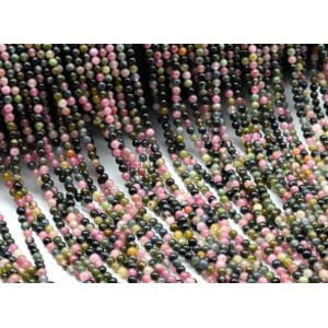 Бусины из турмалина шарик 3мм, 39см, 135 бусин