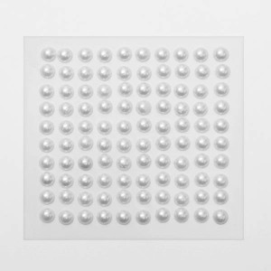 Серьги "Наклейки" жемчужины,  цвет белый