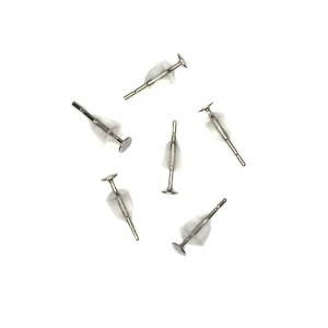 пусеты с круглой площадкой 3 мм, с силиконовыми заглушками, нержавеющая сталь, 3 пары/упаковка