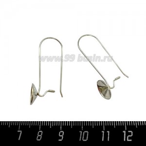 Швензы Крючки с чашечкой для приклеивания 10,5 мм, нержавеющая сталь (Stainless steel), размер 33 мм, 1 пара Швензы Крючки с чашечкой для приклеивания 10,5 мм, нержавеющая сталь (Stainless steel), размер 33 мм, 1 пара