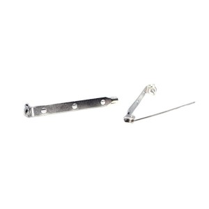 Основа для броши с поворотным механизмом, нержавеющая сталь 45 мм, цвет никель, 3 отверстия, 1 шт/упаковка