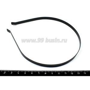 Ободок для волос шириной 6,5 мм, цвет чёрный, 1 штука